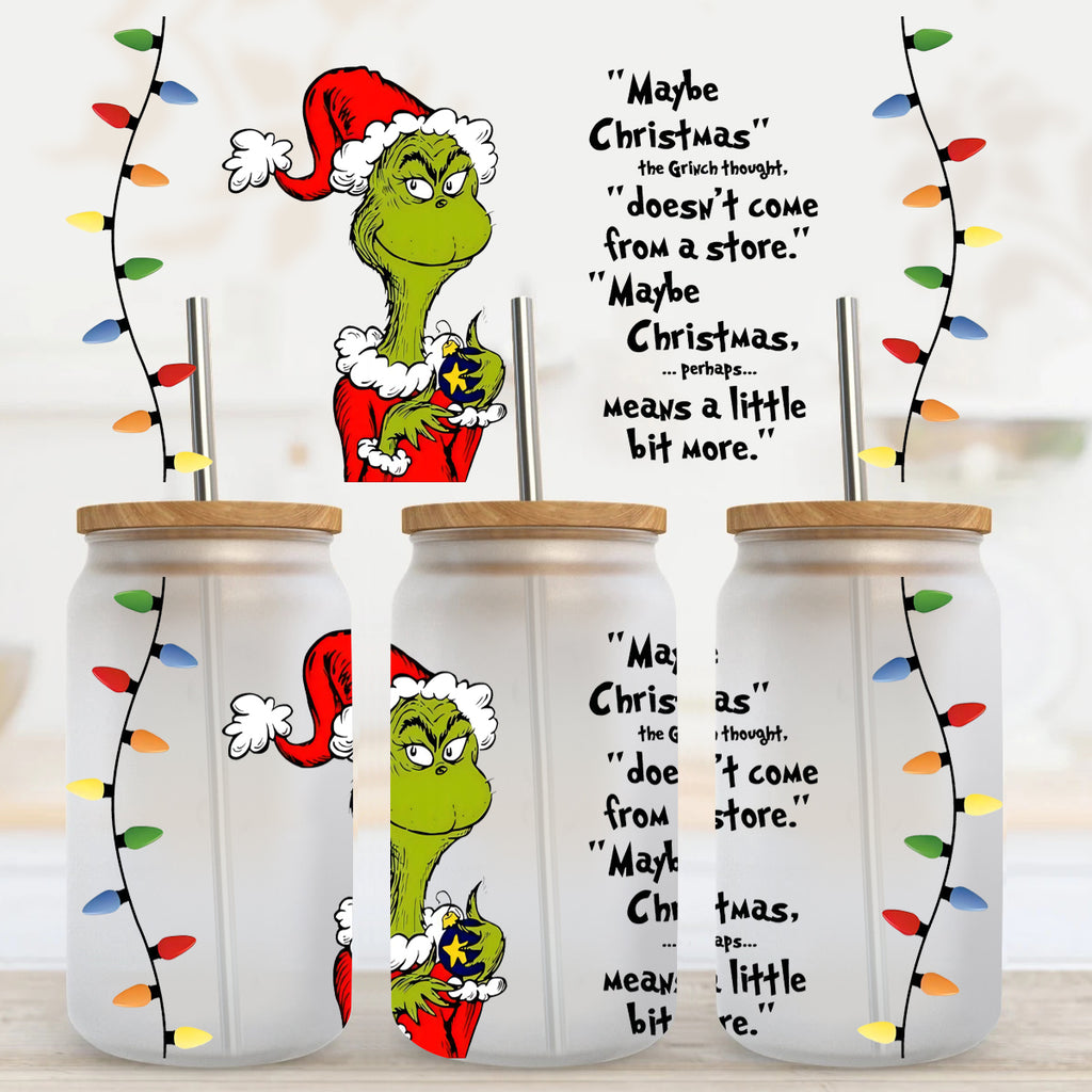 Mr. Mean Christmas Doesn't Come From a Store-UV DTF Tumbler Wrap