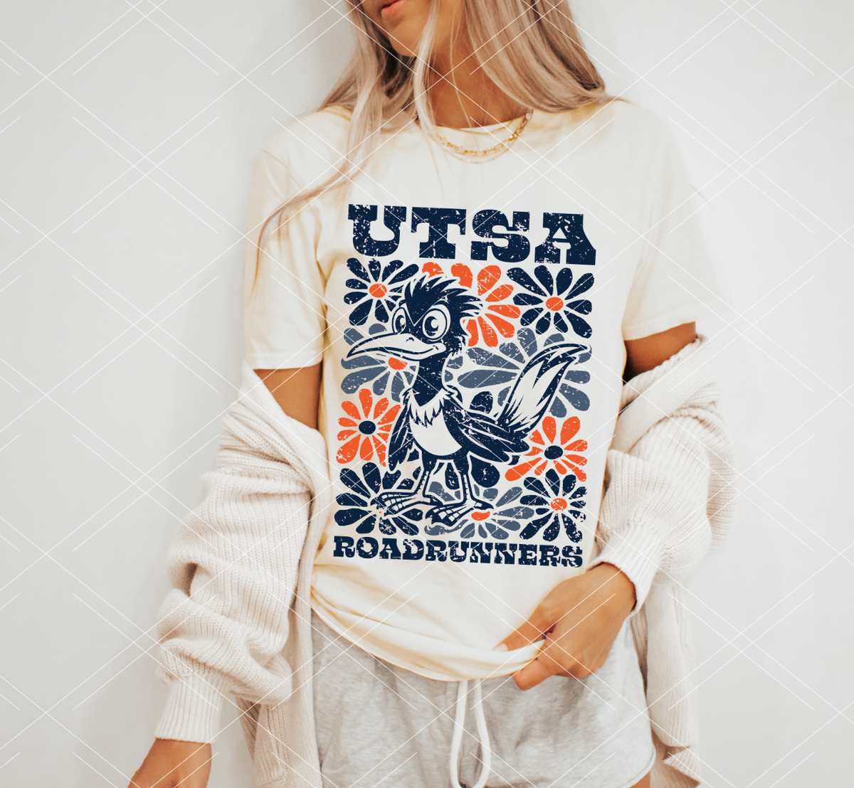 Groovy Floral Mascot Road Runner Digital Anything You Can Screen, We Can Screen Better!