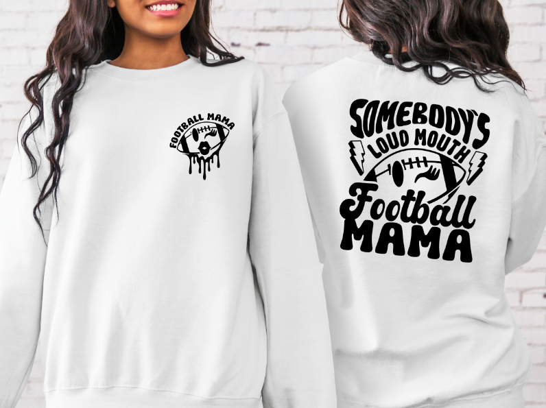 Loud Mouth Football Mama Crewneck