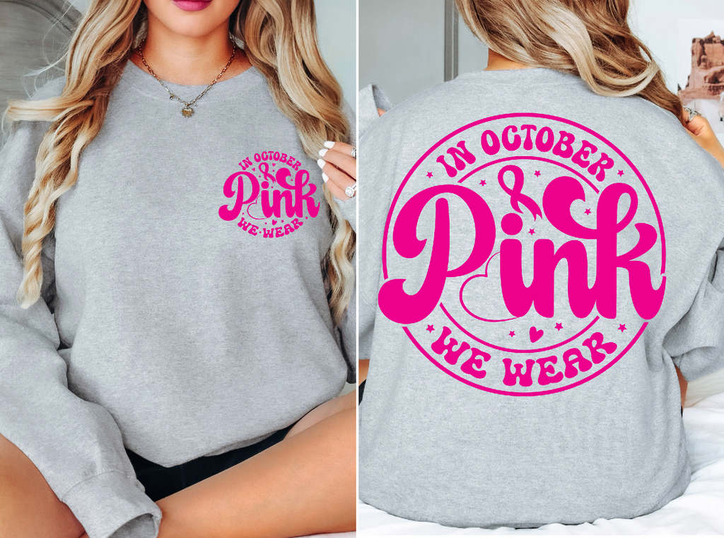 In October We Wear Pink Circle- Print Only