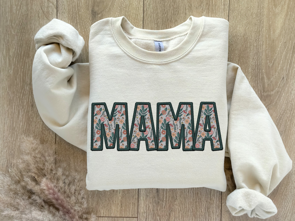 Faux Mama Embroidered Design