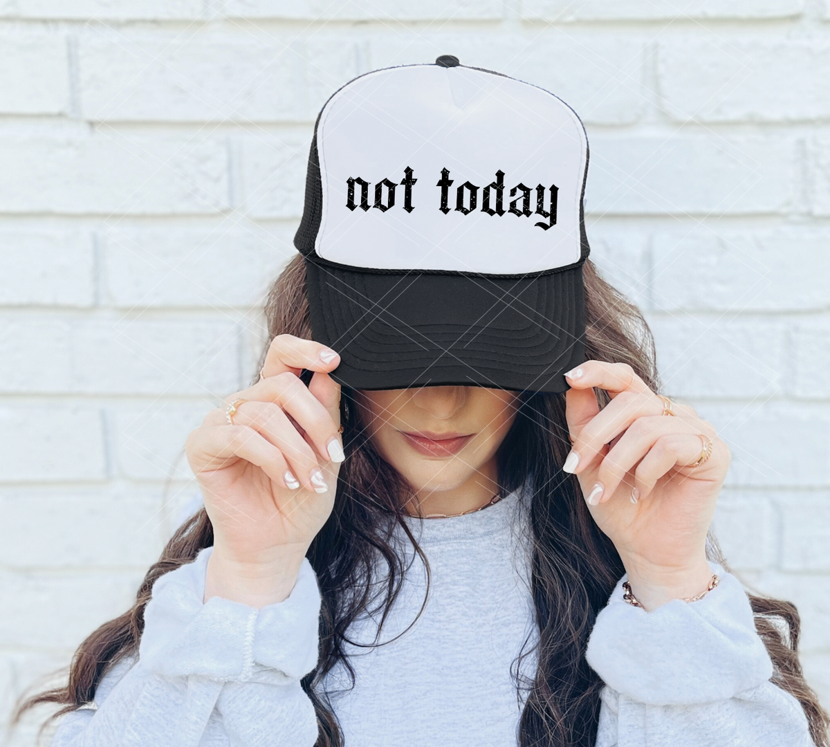 Not Today- Trucker Hat | Anything You Can Screen, We Can  display picture 3