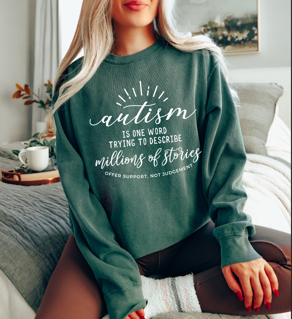 Autism Millions of Stories- Puff Print