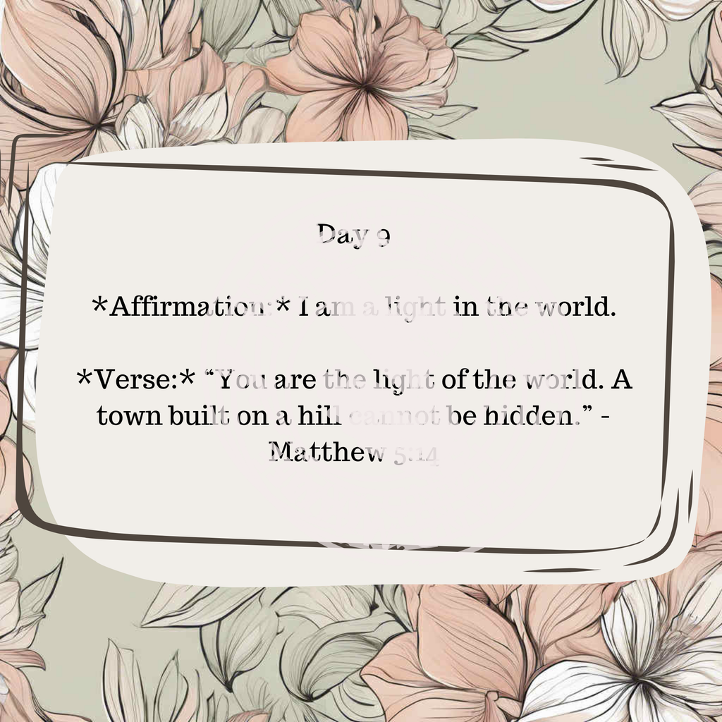 30 Daily Affirmations- Floral- Digital Download