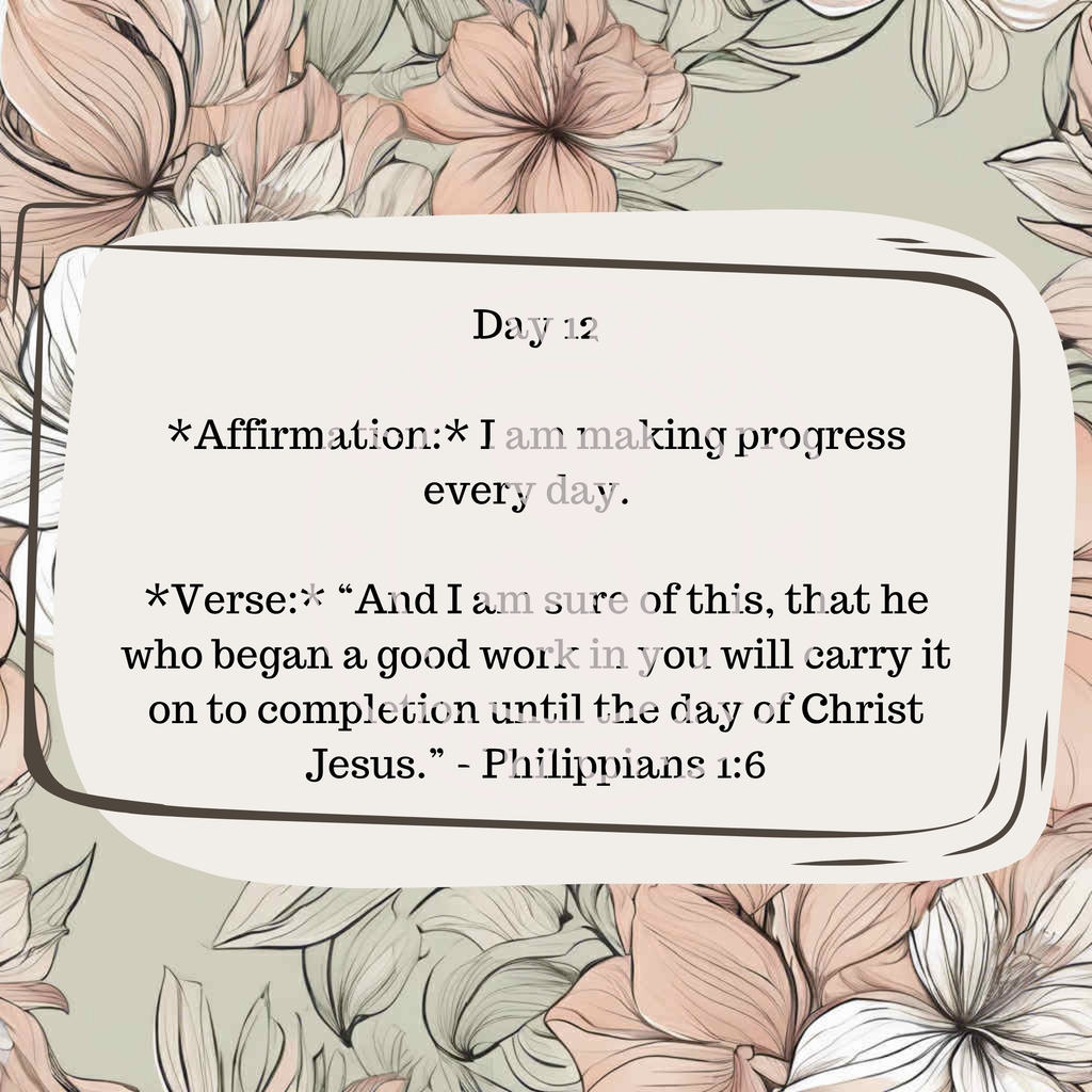 30 Daily Affirmations- Floral- Digital Download