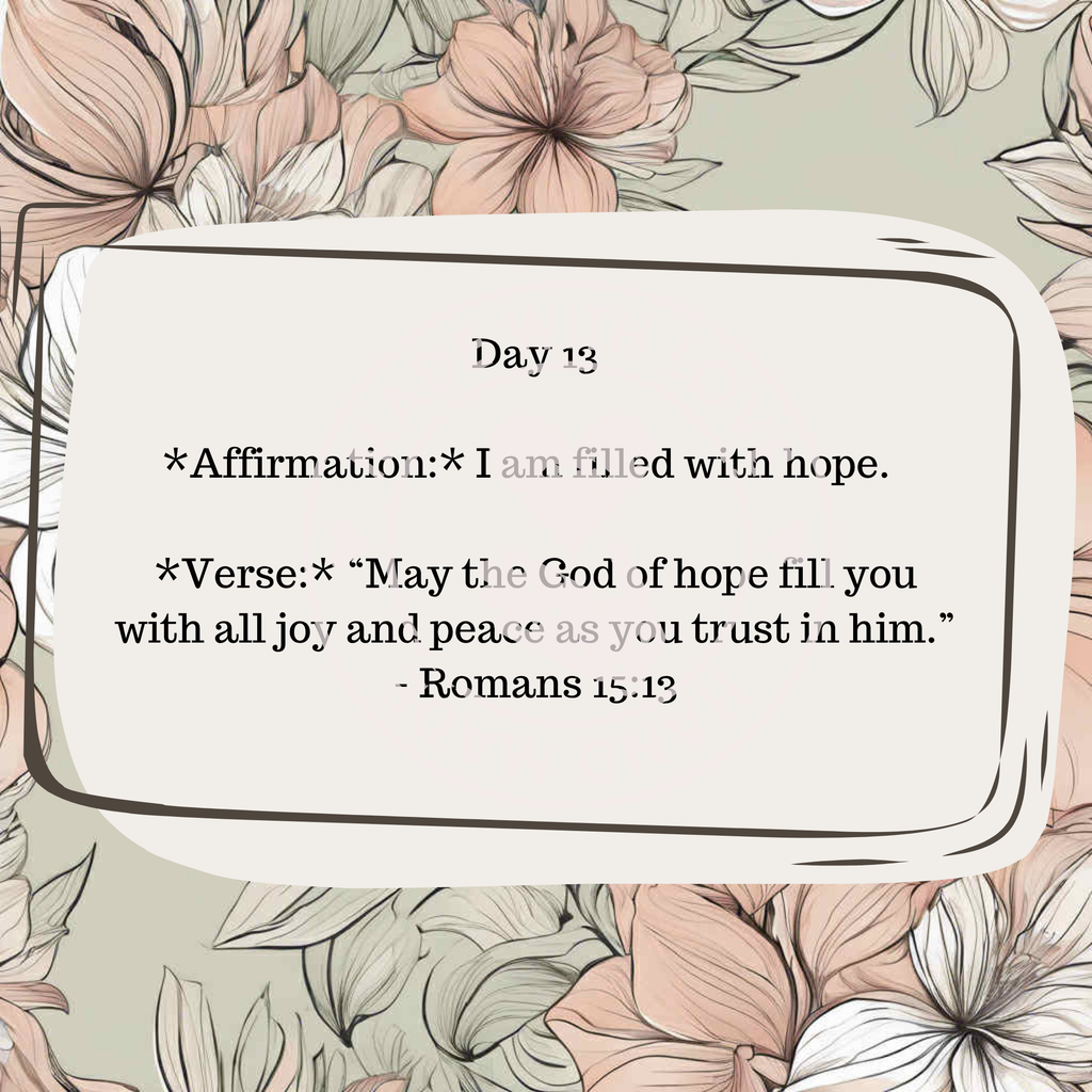 30 Daily Affirmations- Floral- Digital Download