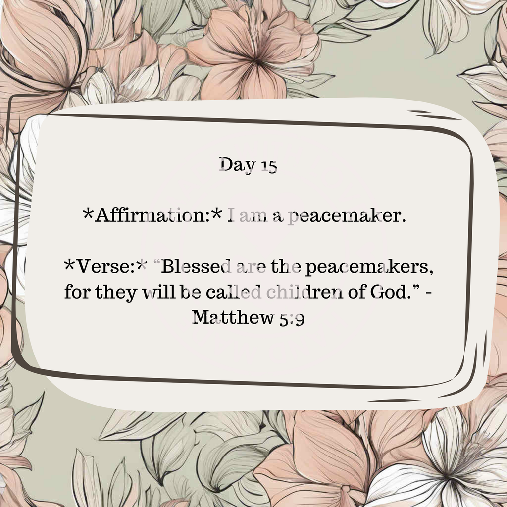 30 Daily Affirmations- Floral- Digital Download