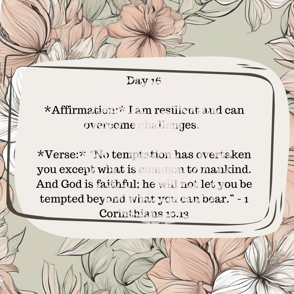 30 Daily Affirmations- Floral- Digital Download