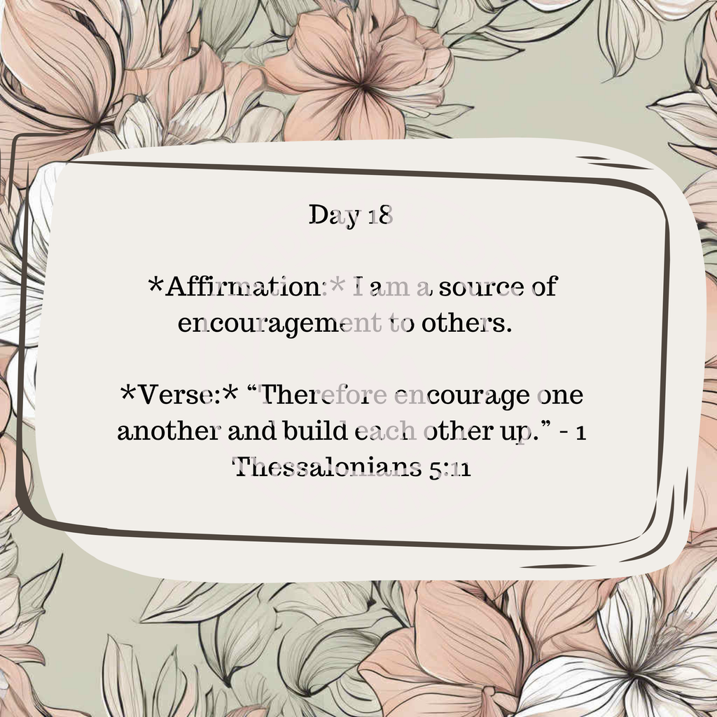 30 Daily Affirmations- Floral- Digital Download