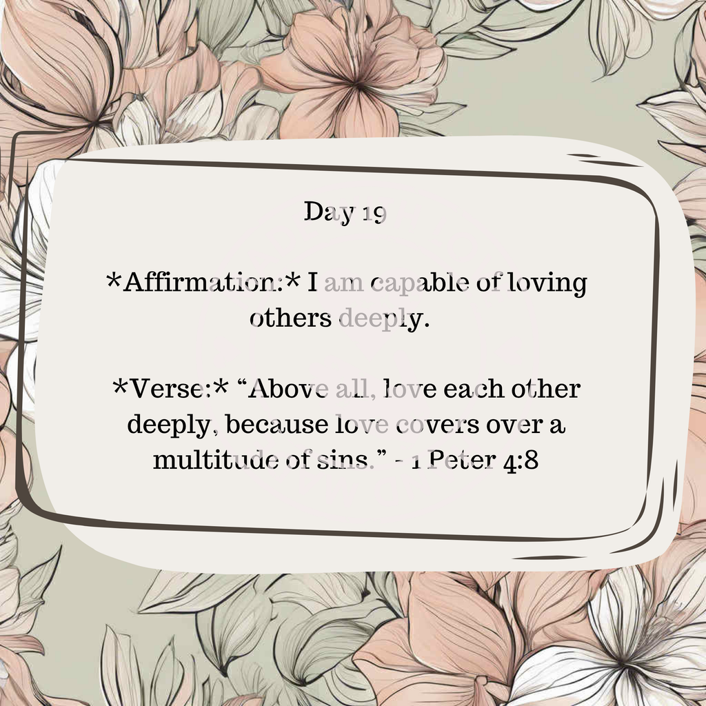 30 Daily Affirmations- Floral- Digital Download