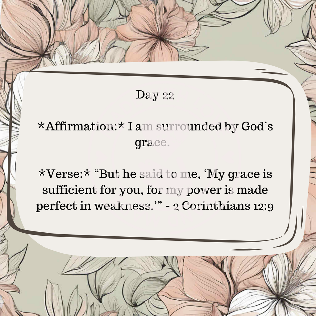 30 Daily Affirmations- Floral- Digital Download