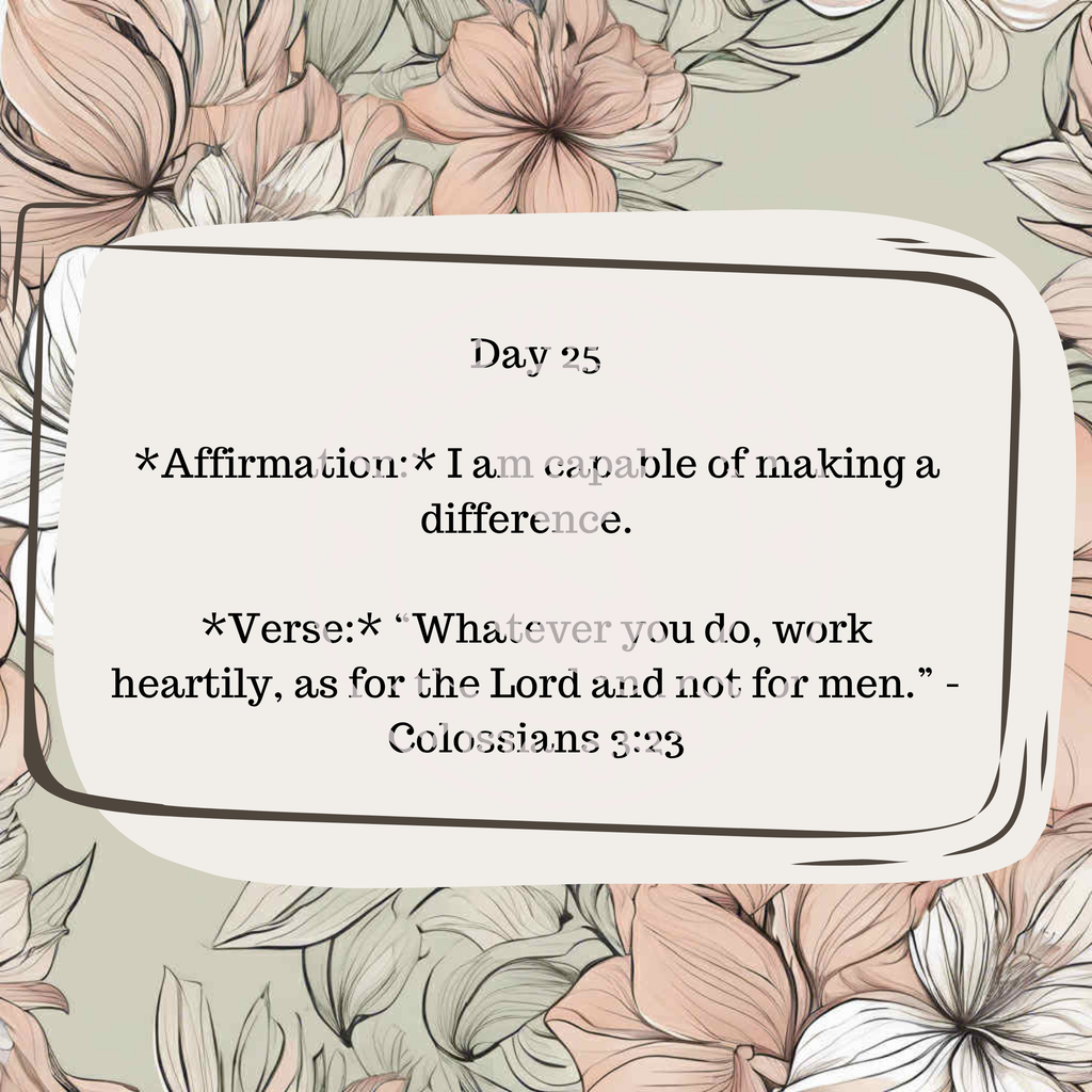 30 Daily Affirmations- Floral- Digital Download