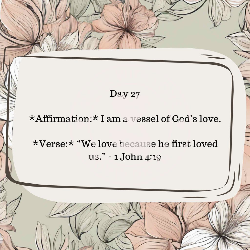 30 Daily Affirmations- Floral- Digital Download