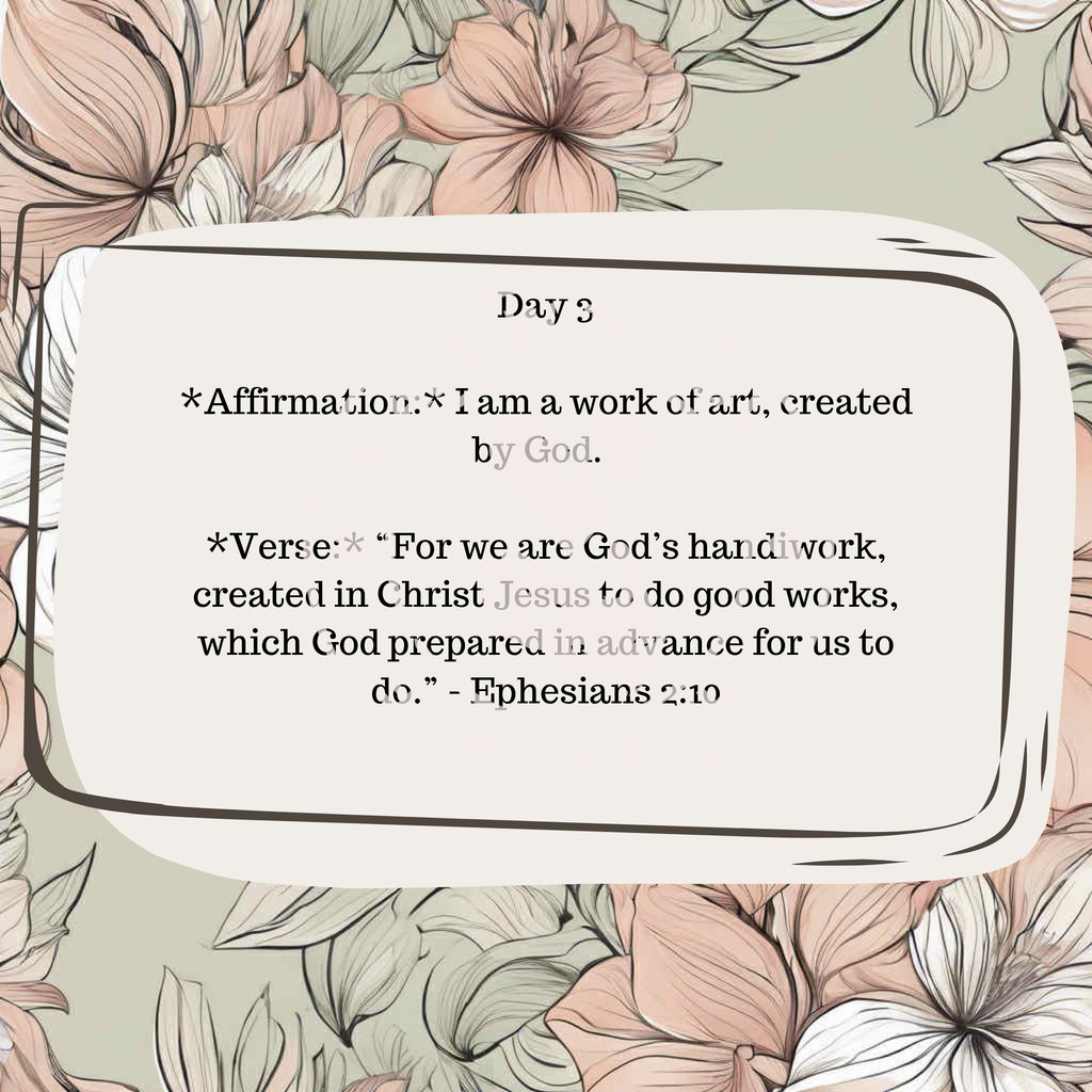 30 Daily Affirmations- Floral- Digital Download