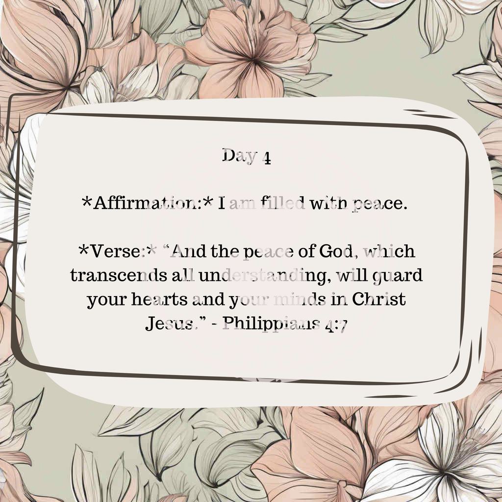 30 Daily Affirmations- Floral- Digital Download