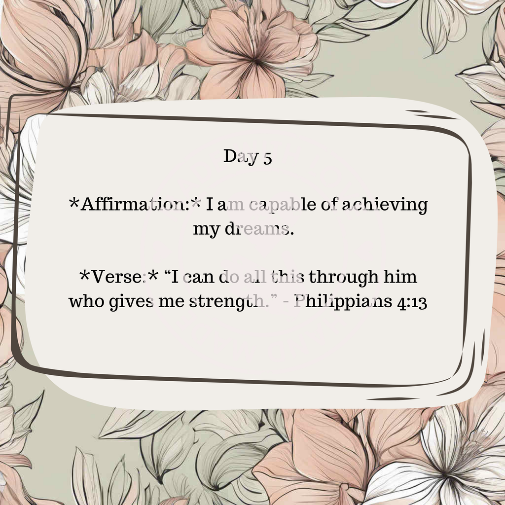 30 Daily Affirmations- Floral- Digital Download
