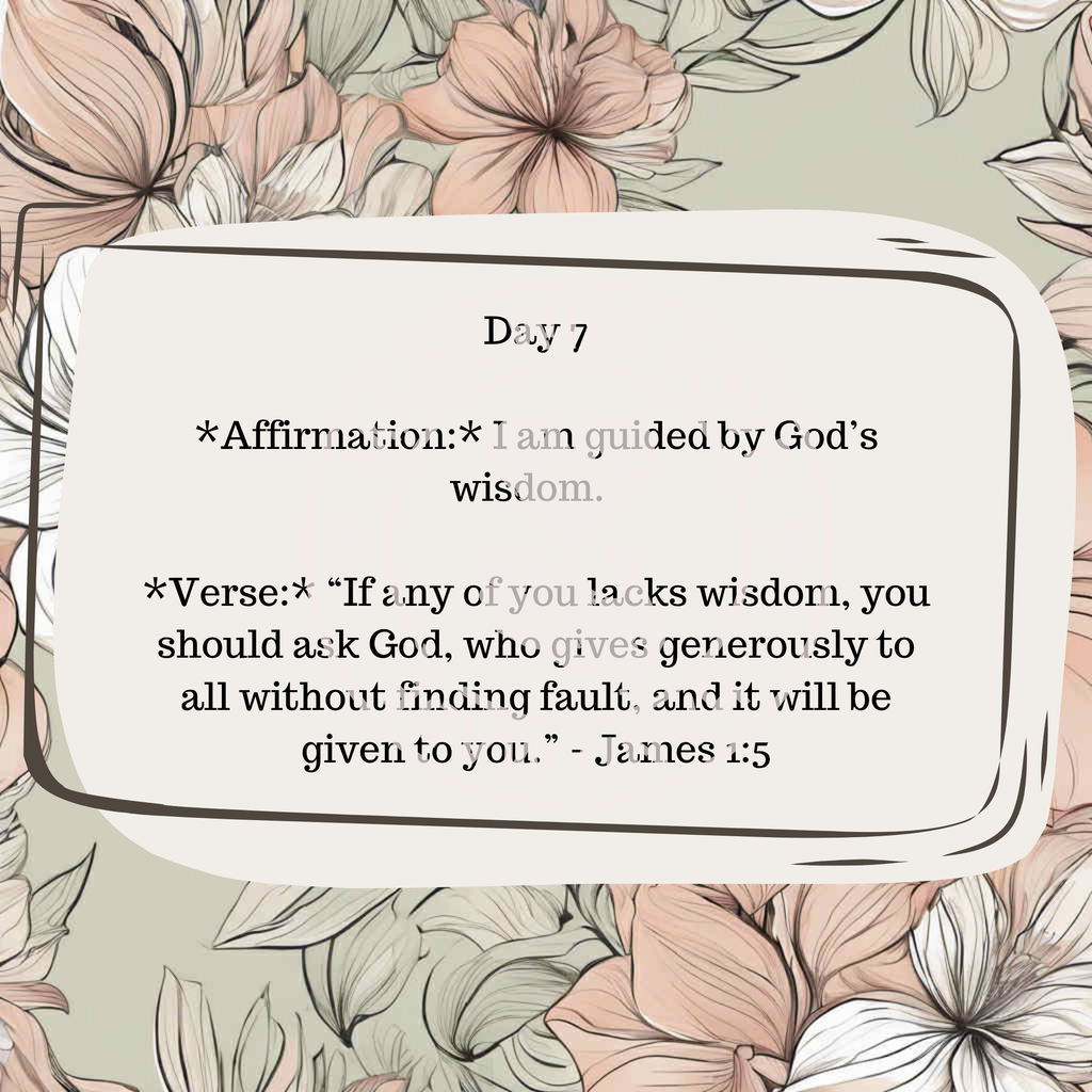 30 Daily Affirmations- Floral- Digital Download