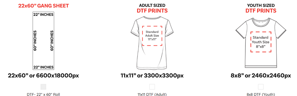 DTF Gang Sheets / Transfers