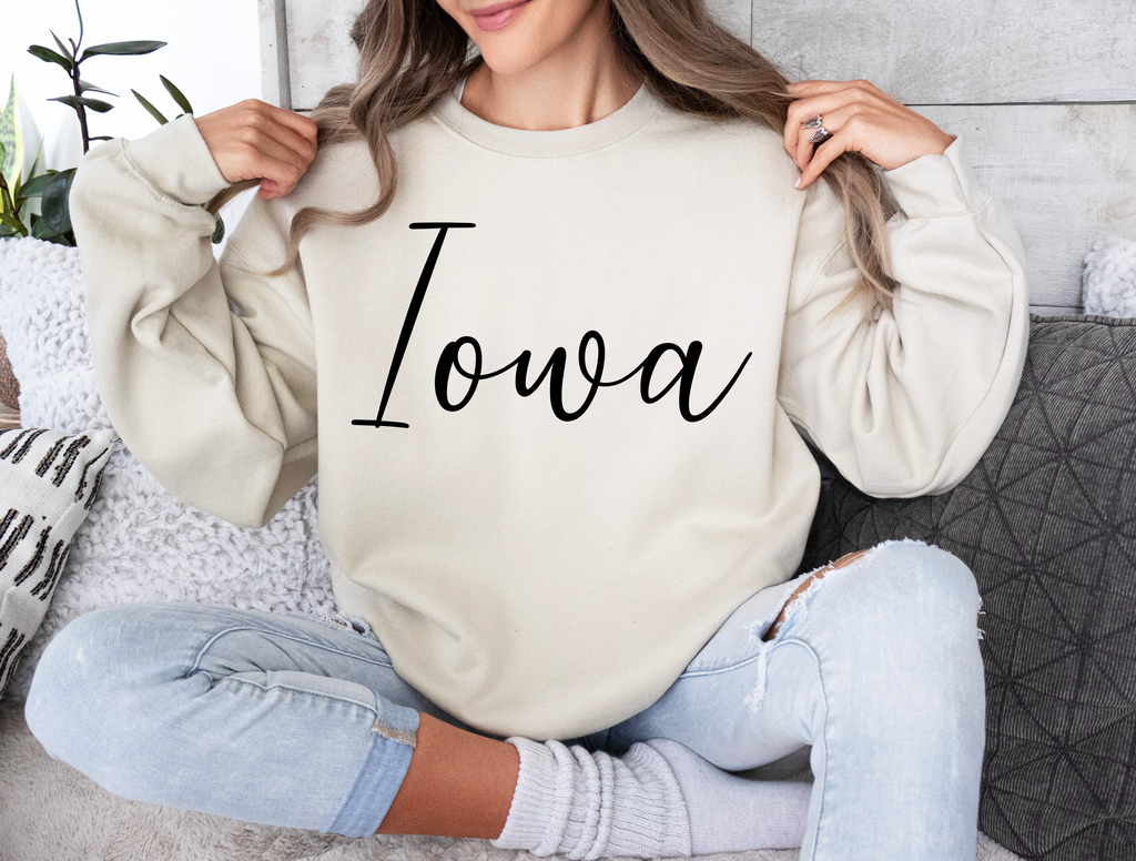 Minimalist Iowa Digital Download