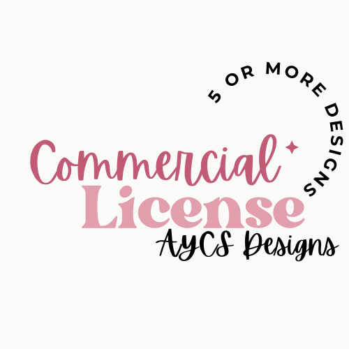 Commercial Licensing 5 or More designs