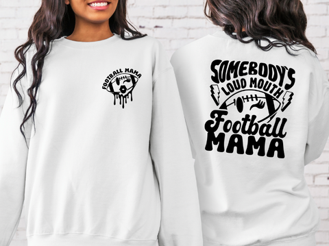 Football Graphic Tee Women, Football Mom Shirt Designs