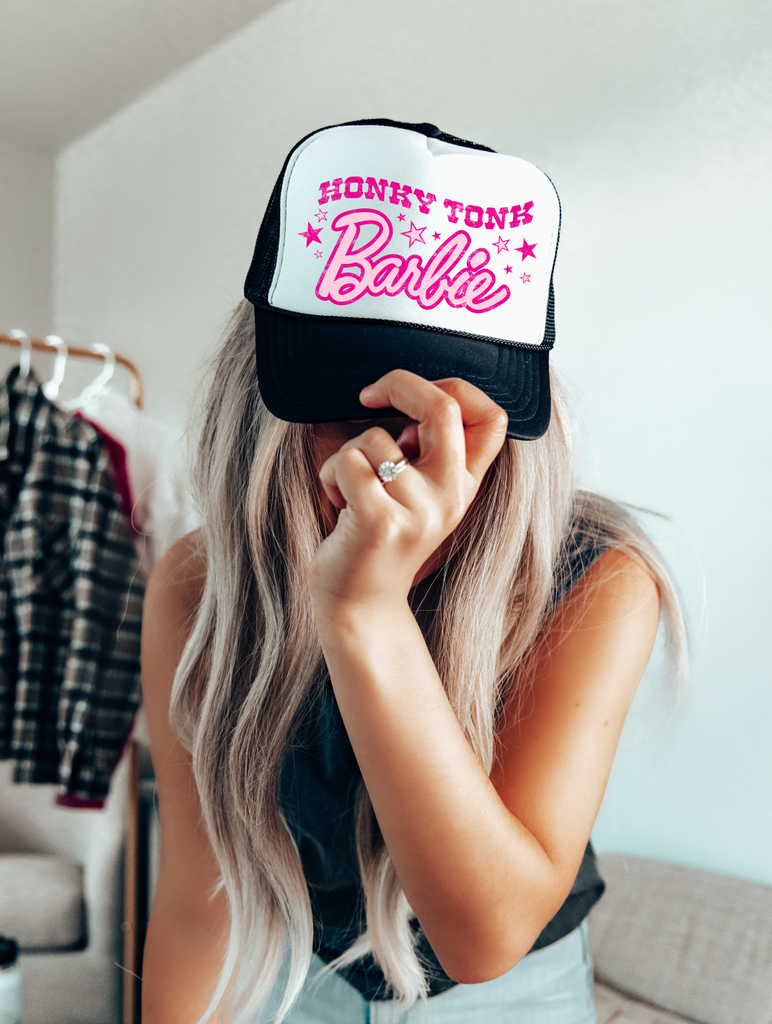 Honky Tonk Barbie Hat Print