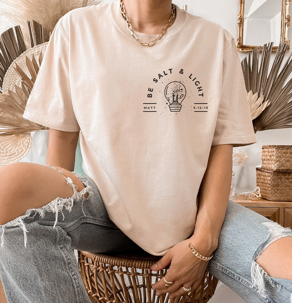 Be Salt and Light Oversized Pocket - Print Only