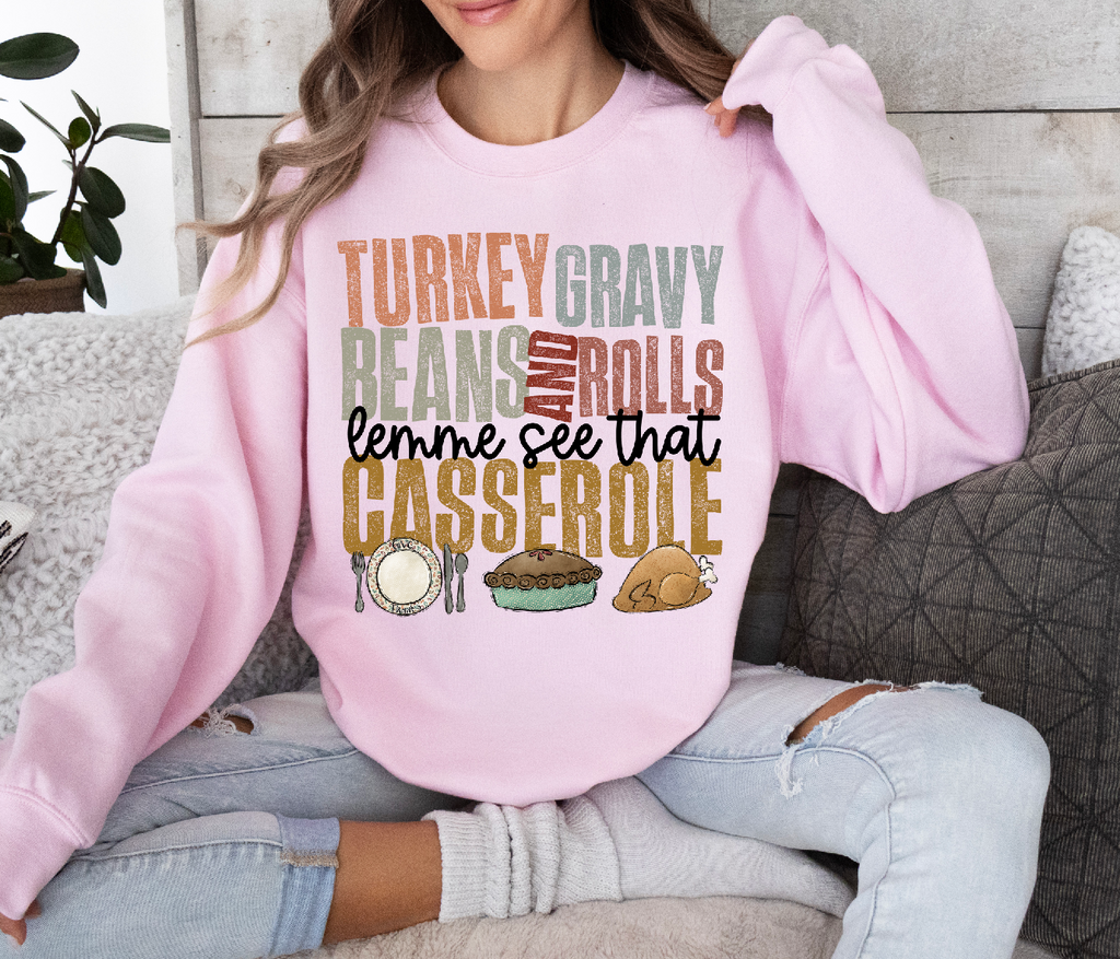 Turkey Gravy Beans And Rolls-Completed Sweatshirt