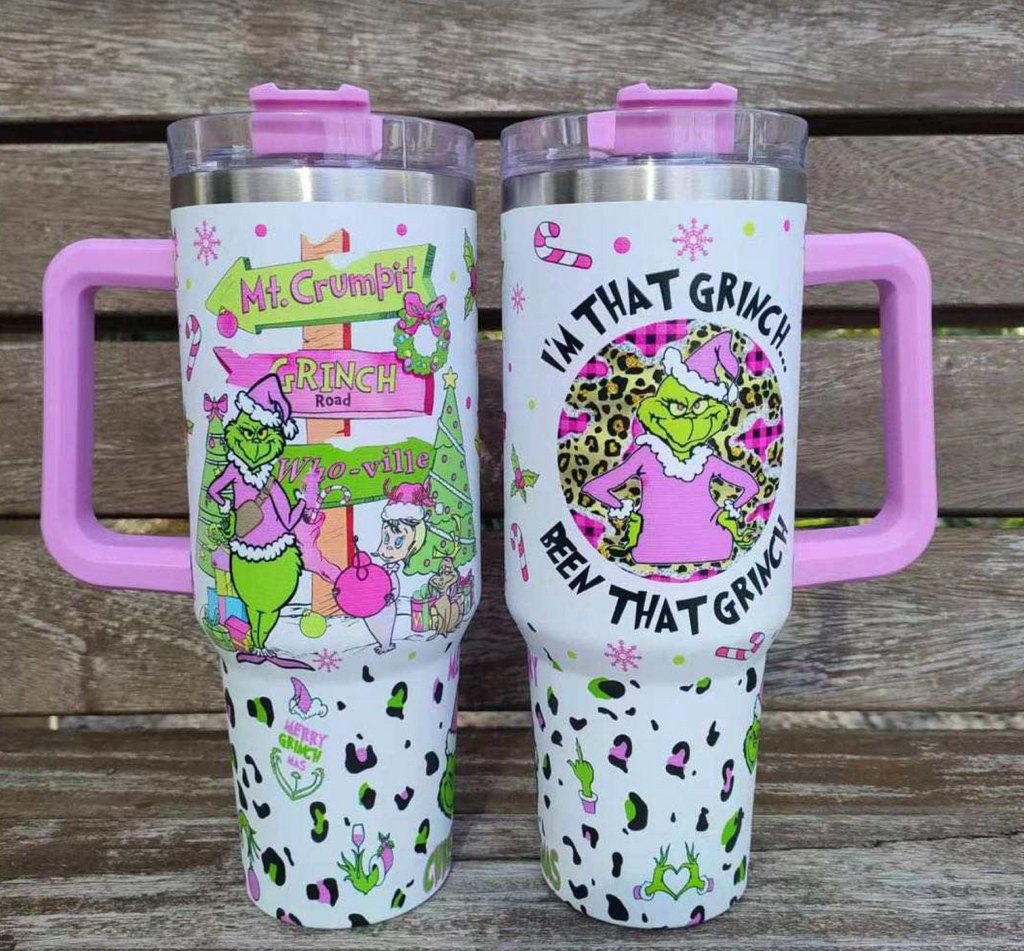 Grinch Lovers 40oz Tumbler