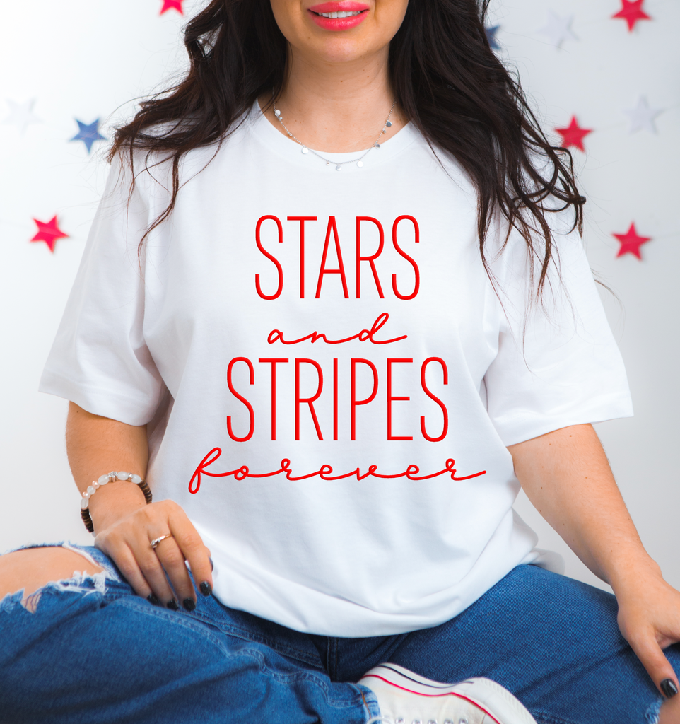 Stars and Stripes- Puff Print