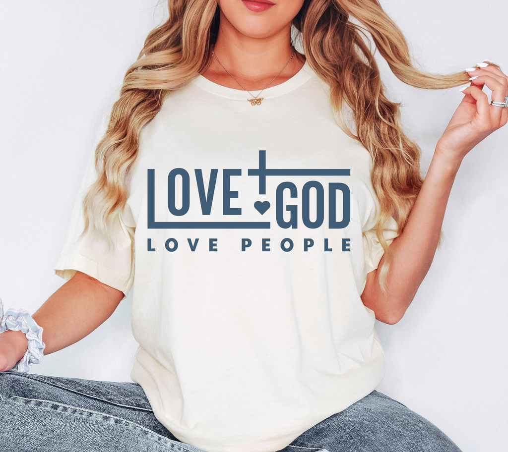 Love God Love People- Puff Print