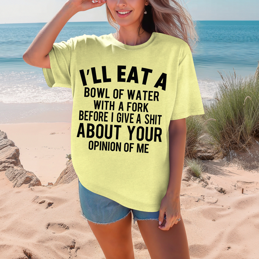 Bowl Of Water with a Fork- Comfort Color  DEAL OF THE DAY