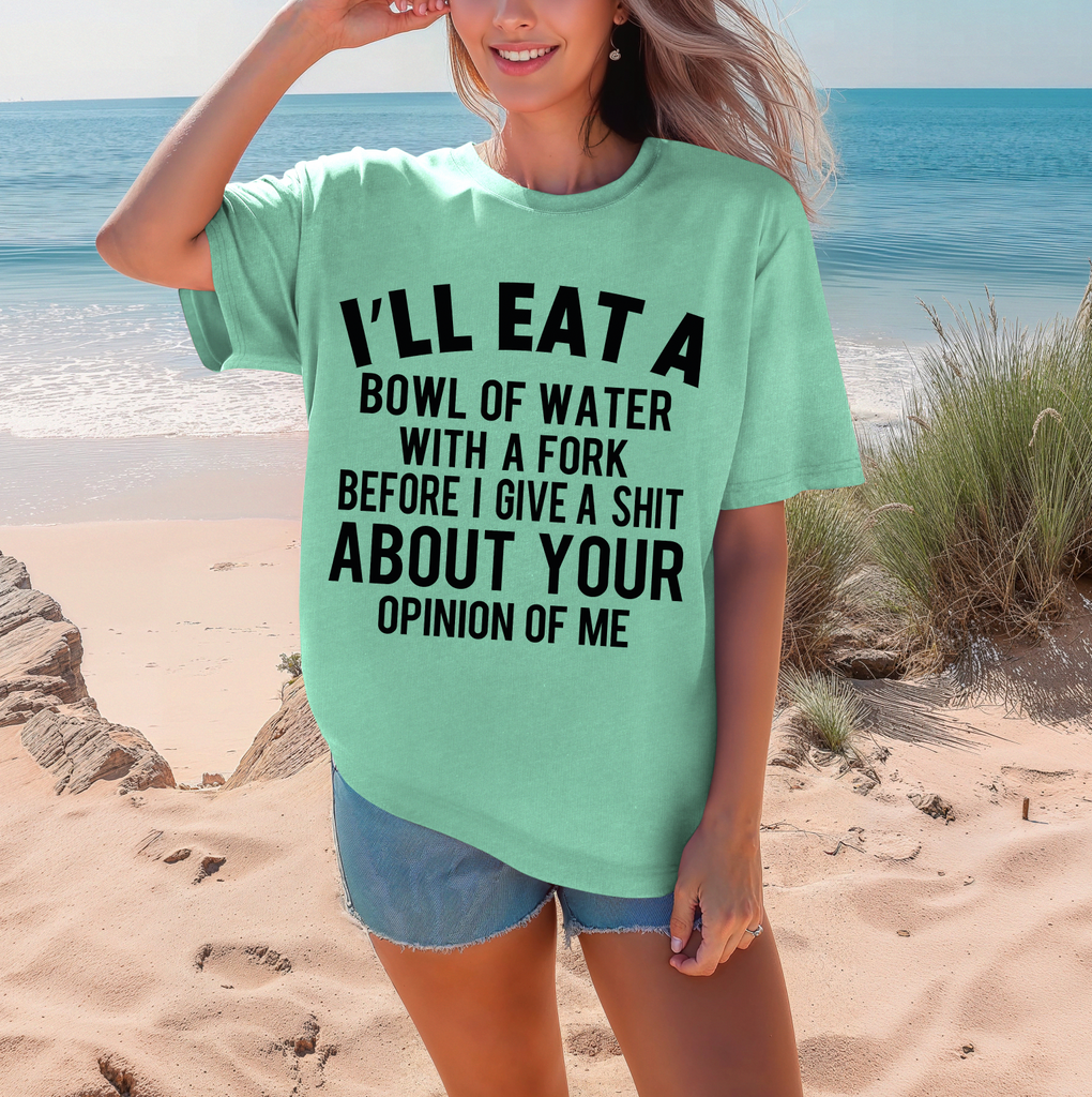 Bowl Of Water with a Fork- Comfort Color  DEAL OF THE DAY