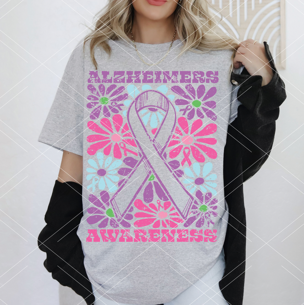 Groovy Floral Awareness Ribbons