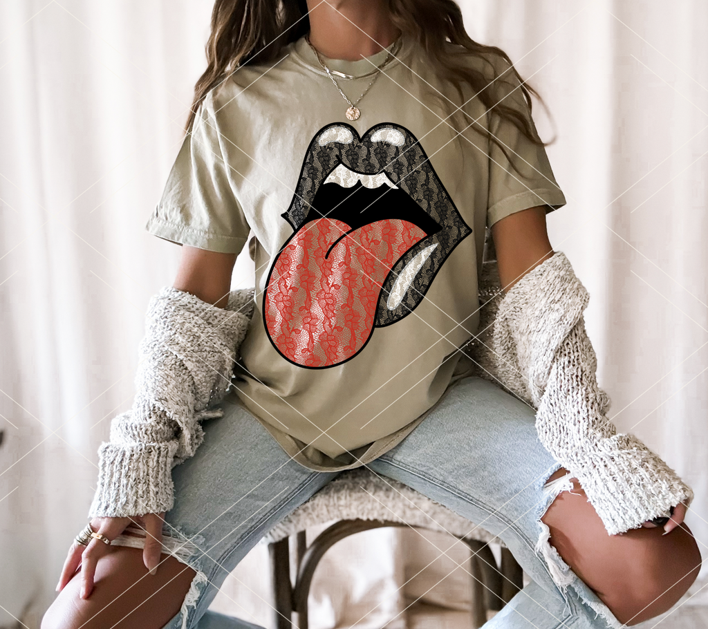 Lace Rocker Tongue PRINT ONLY