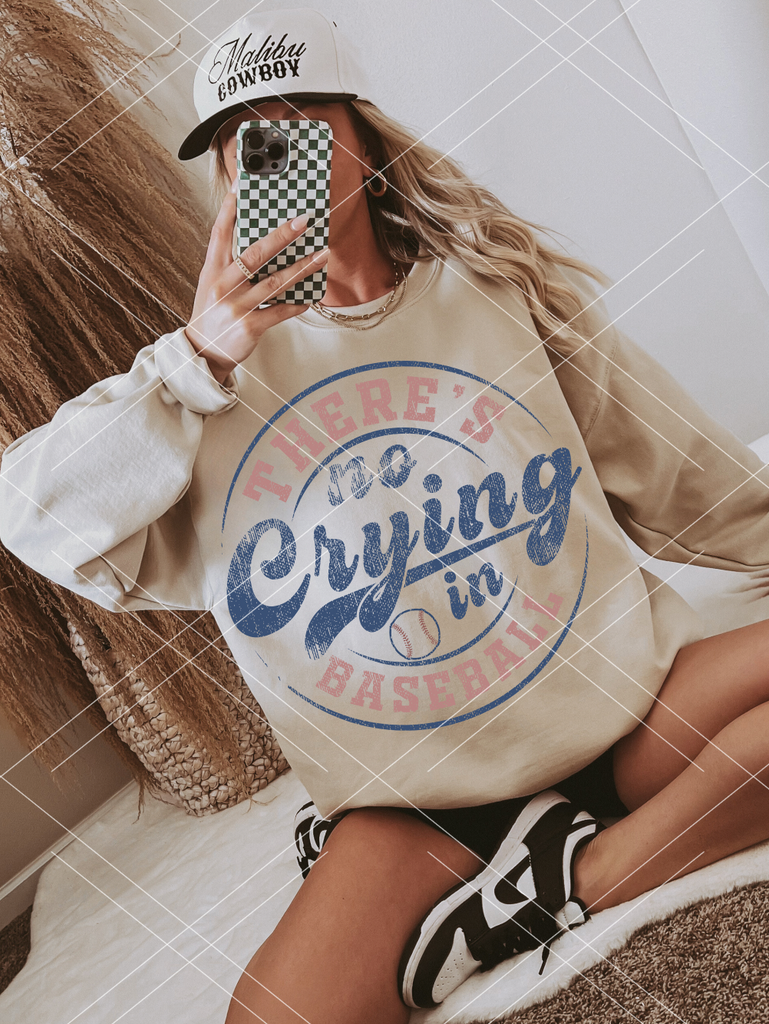 There's No Crying in Baseball COMPLETED TEE