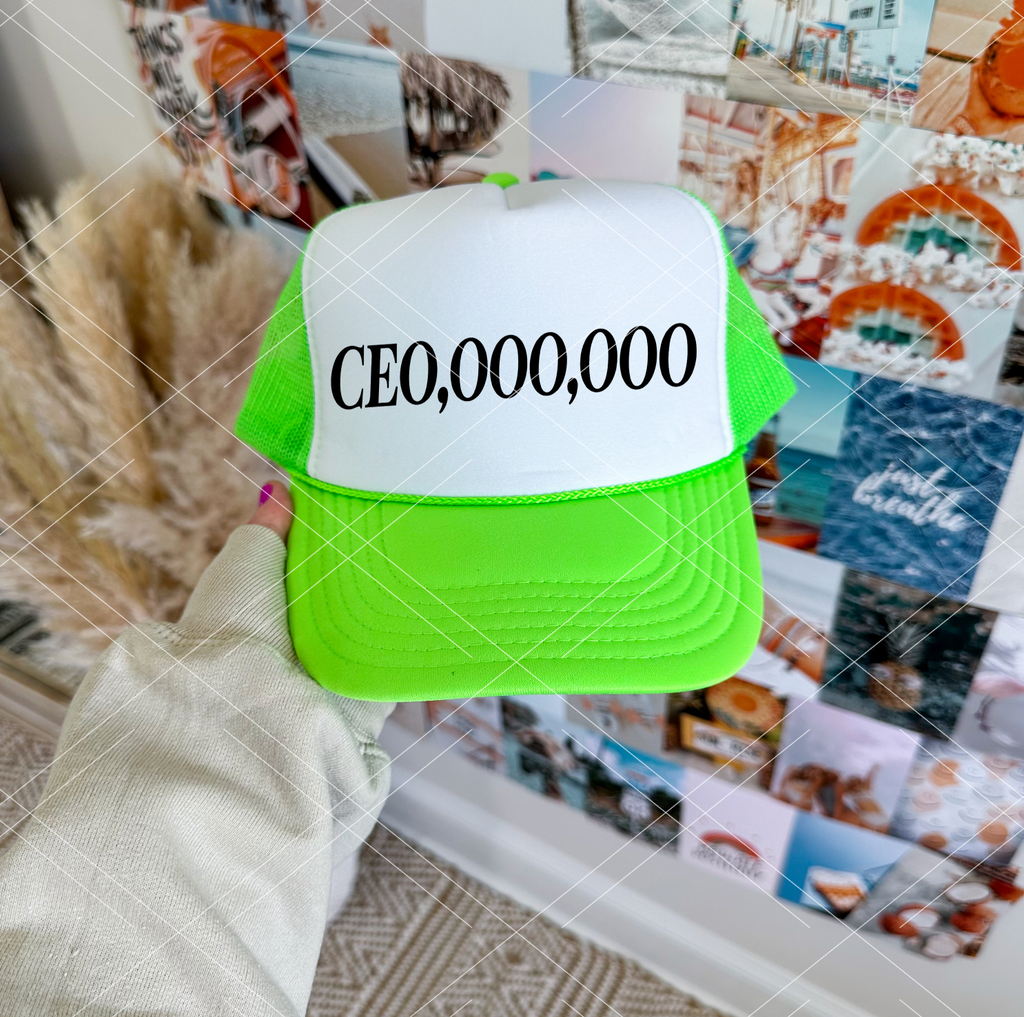 CEO,OOO,OOO HAT PRINT ONLY