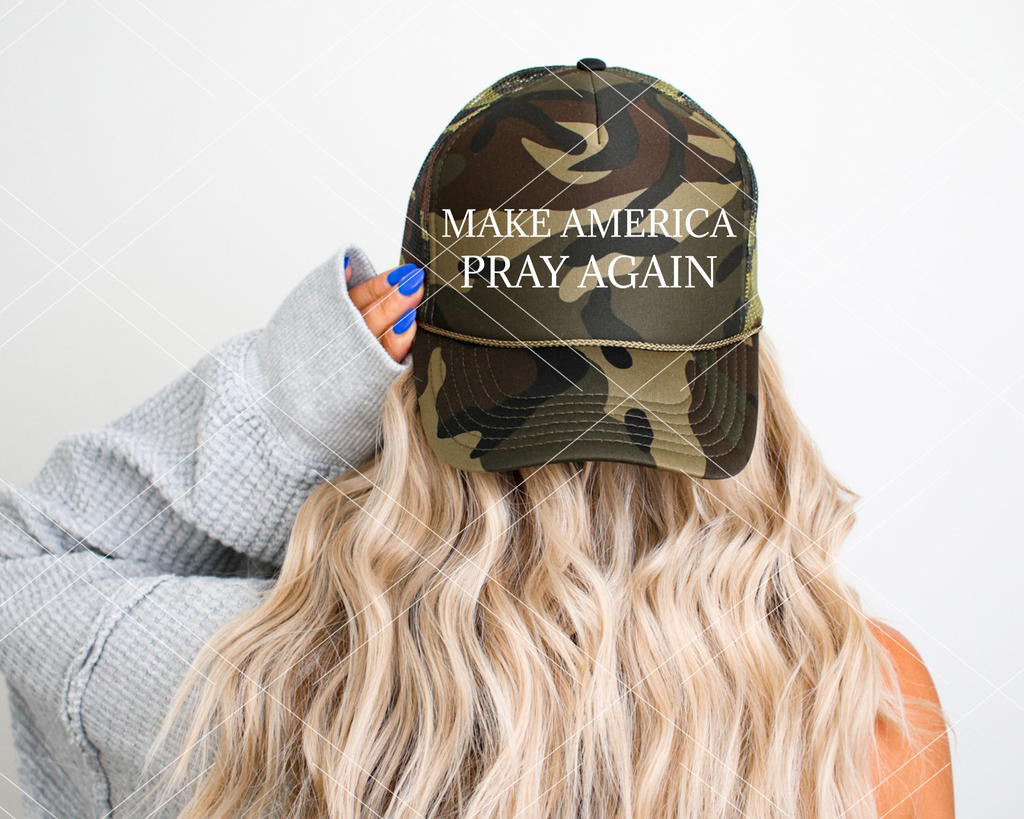 Camo- Make America Pray Again HAT PRINT ONLY