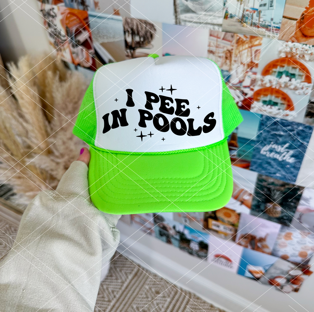 I Pee In Pools  HAT PRINT ONLY