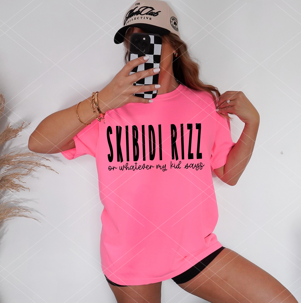 Skibidid Rizzy Skibidi Rizz- Completed Tee | Anything You Can Screen, We Can Screen ...