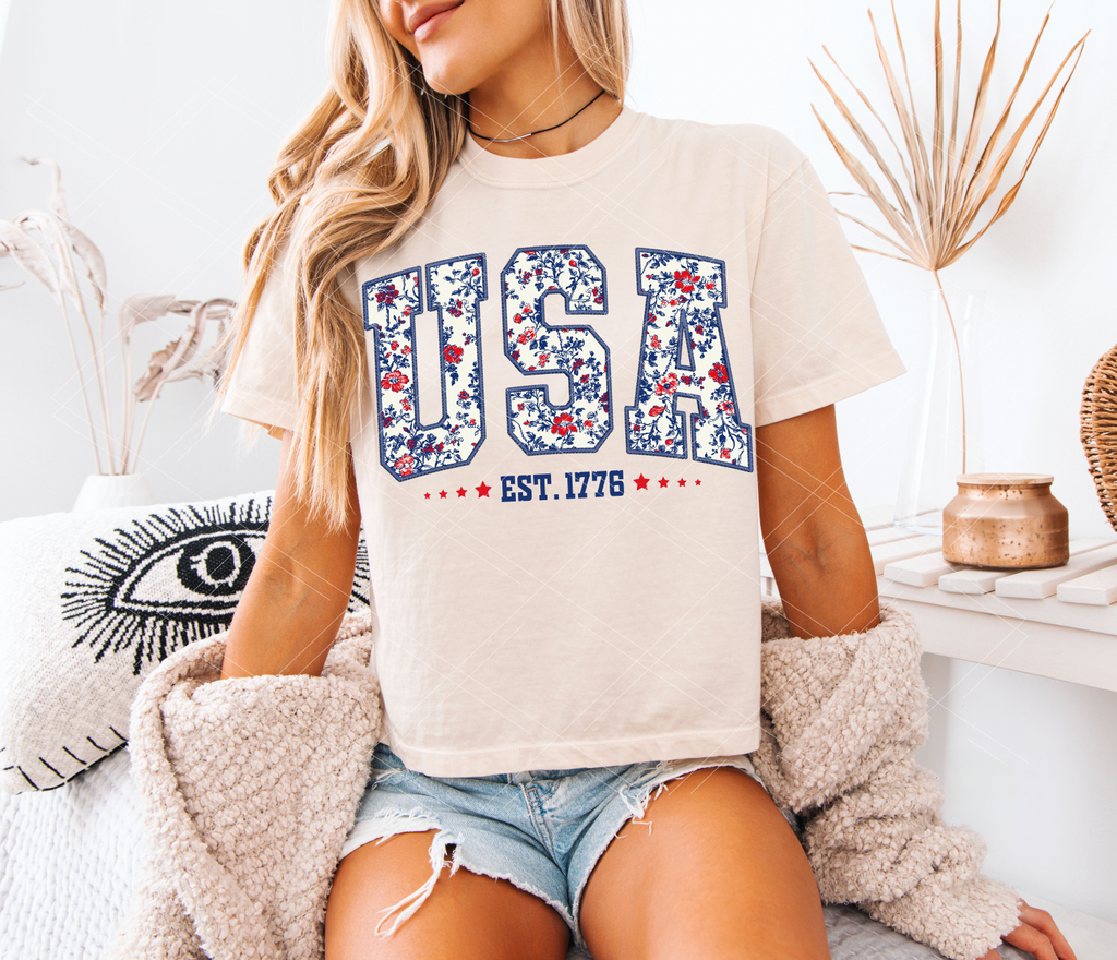 Floral USA - PRINT ONLY