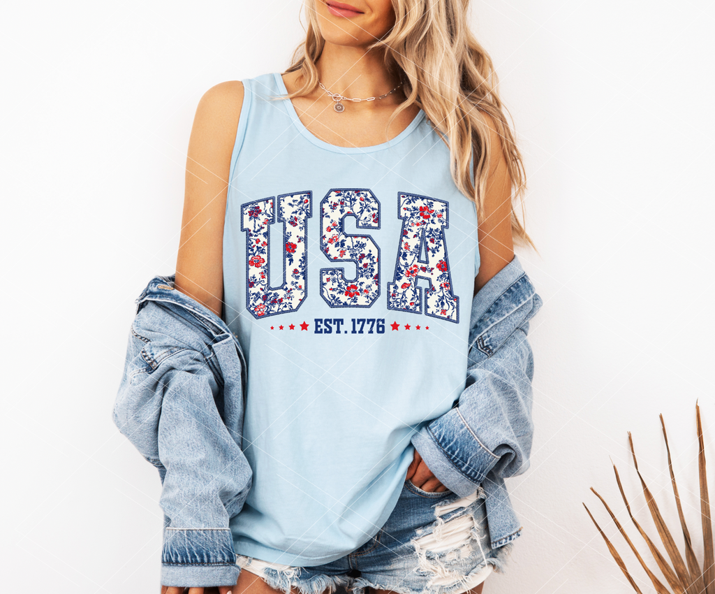 Floral USA - PRINT ONLY