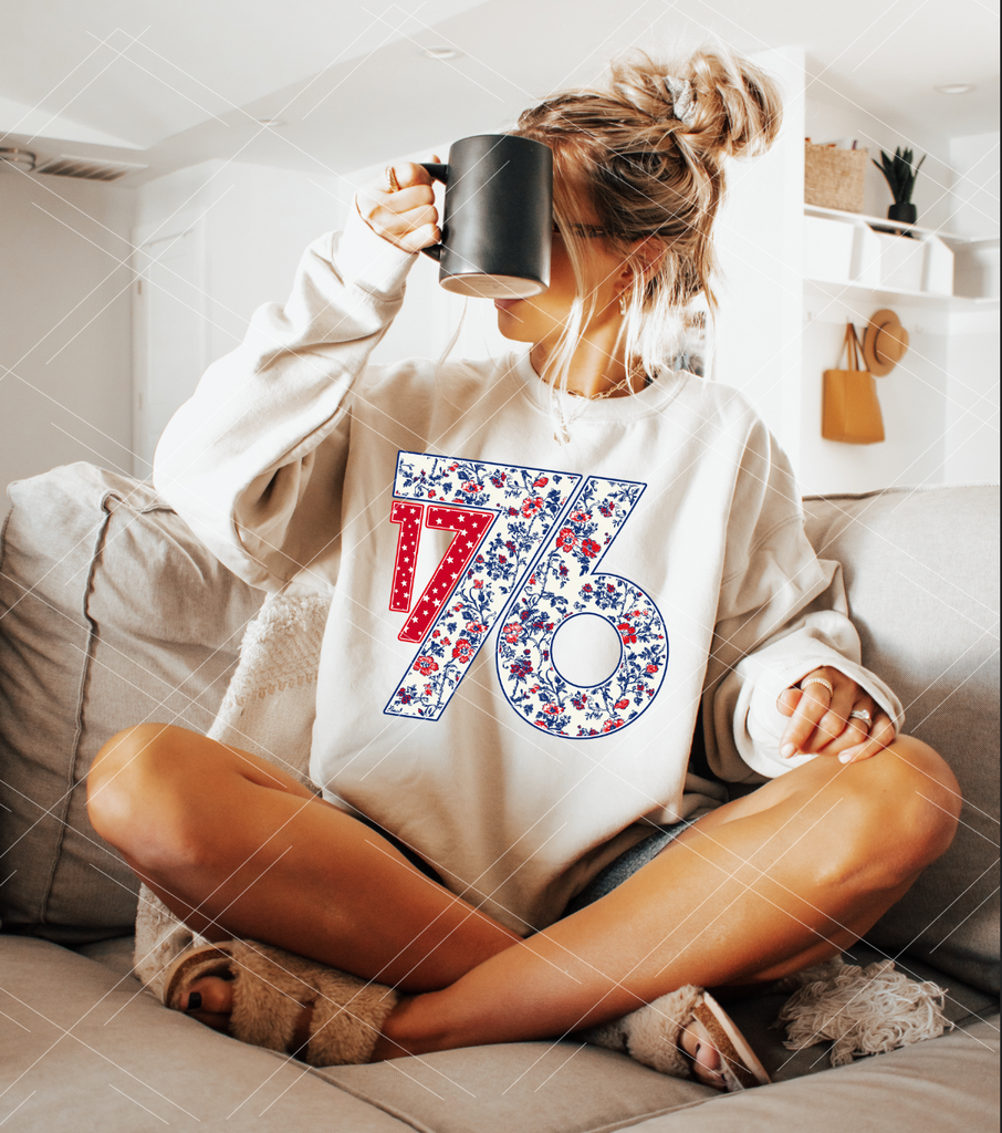 Floral 1776 - COMPLETED TEE