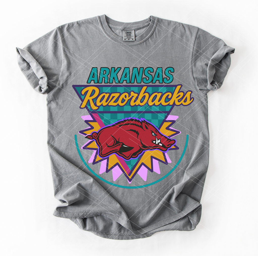 Arkansas Razorbacks Design Retro Past Time Arkansas Razorbacks | Anything You Can Screen, We Can ...