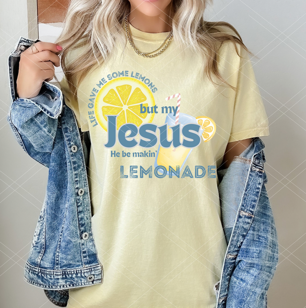 Lemon Slice- Jesus making Lemonade - Print Only