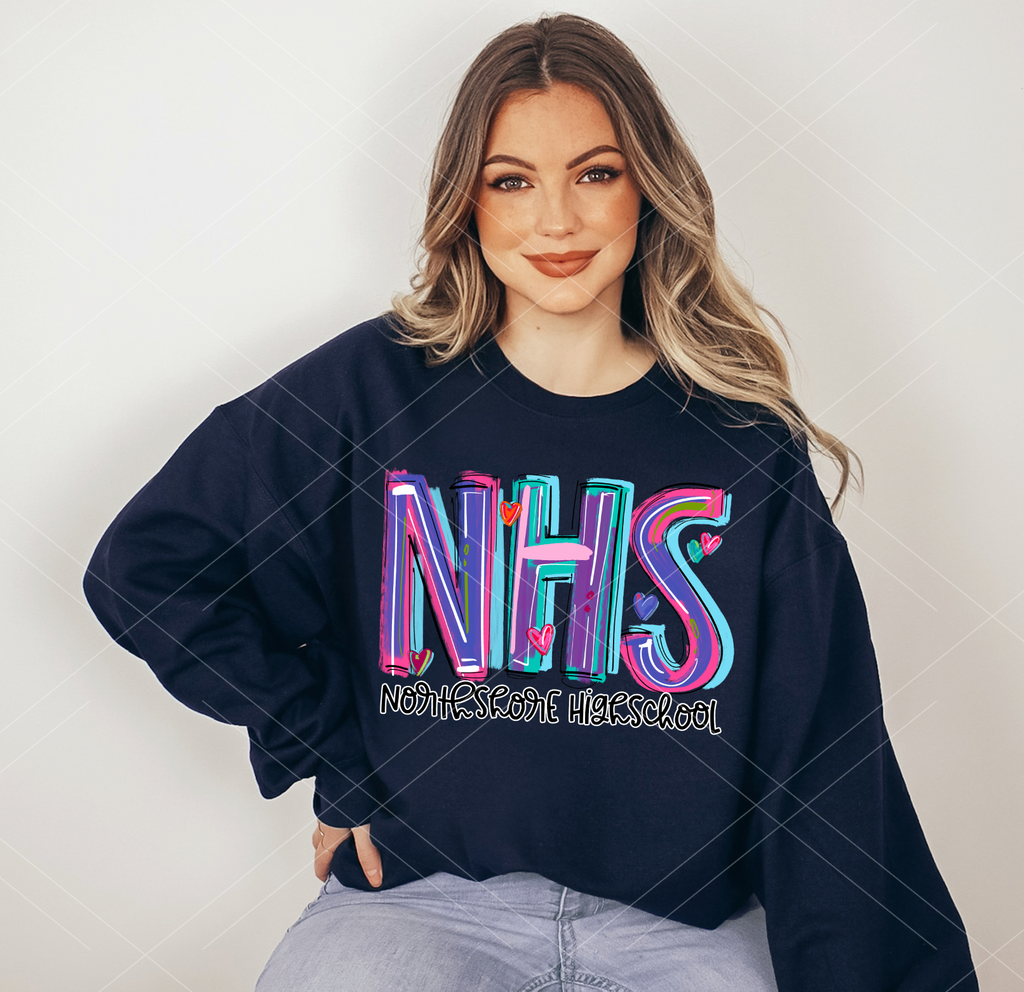 Cheery Northshore Highschool Completed Sweatshirt
