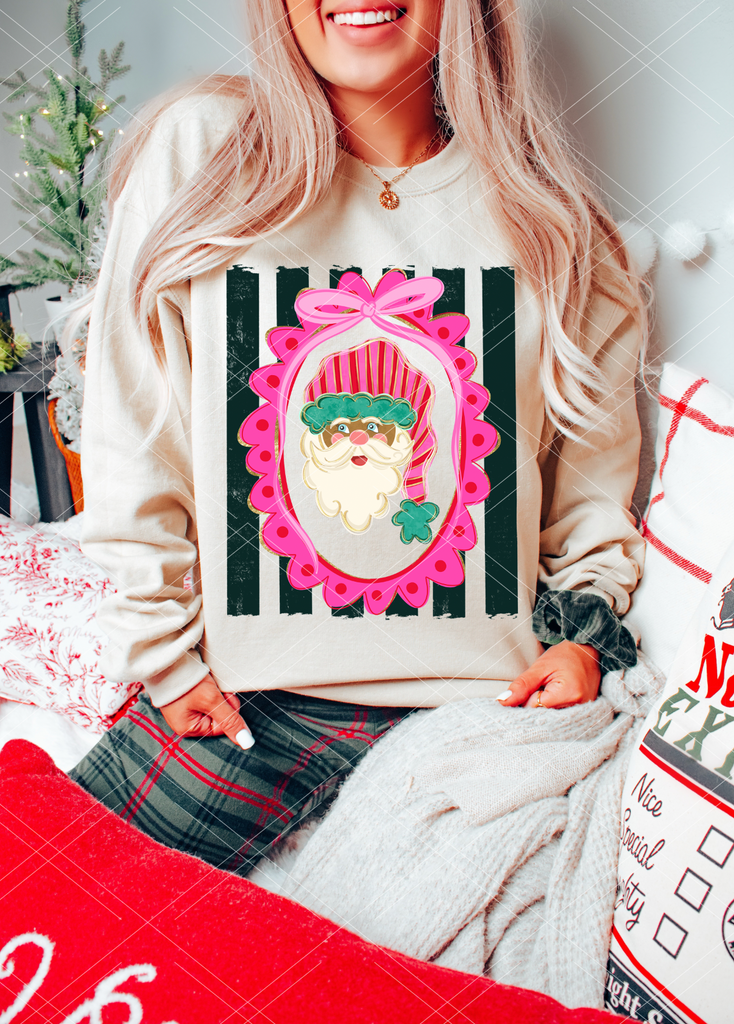 Preppy Santa-Completed Sweatshirt