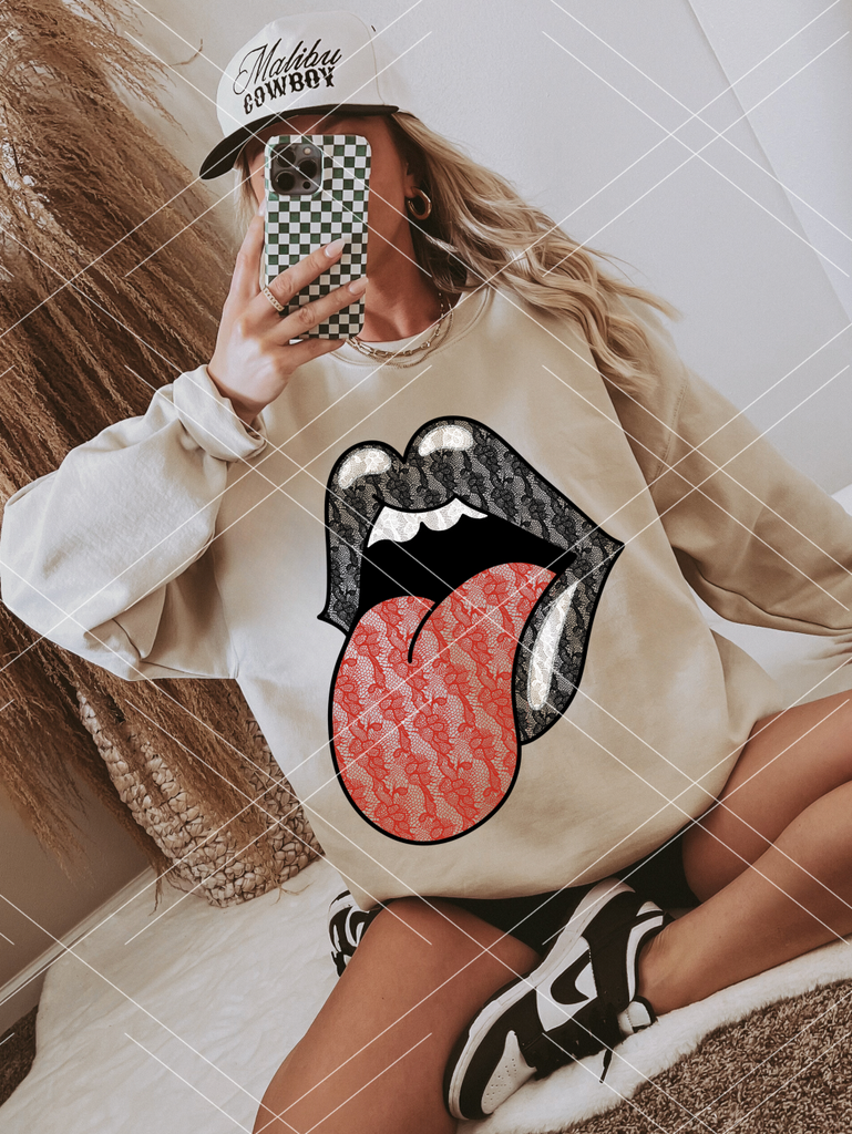 Lace Rocker Tongue PRINT ONLY