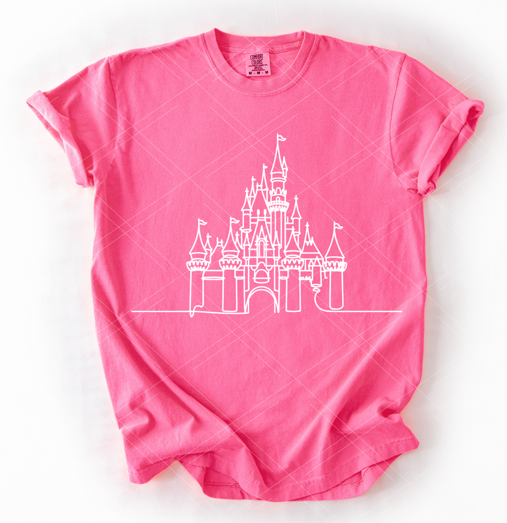 Castle Line Art- PRINT ONLY