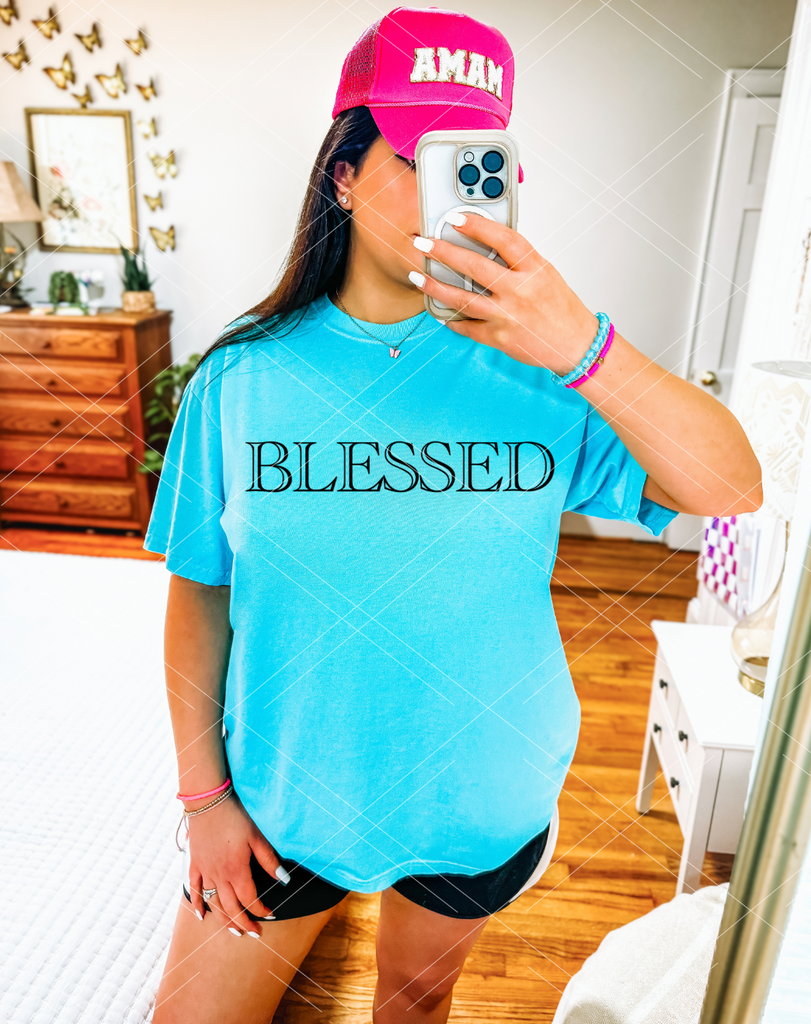 Blessed- Neon Completed Tee